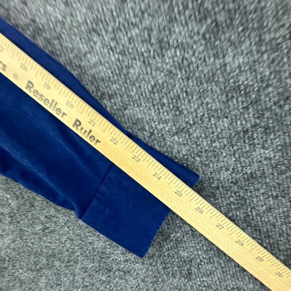 Robert Graham Shirt Medium Blue Jacquard‎ Cotton Flip Cuff Embroidered Trim - Picture 16 of 16